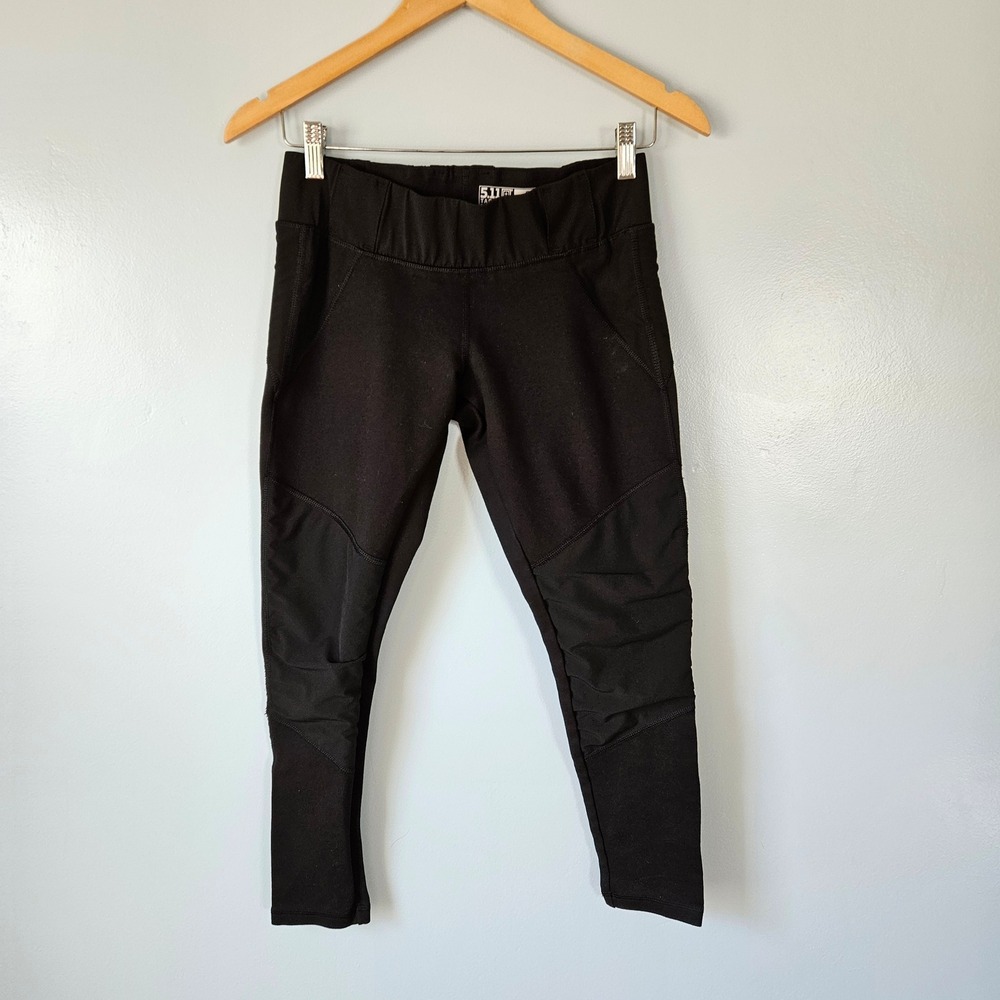 5.11 Tactical Raven Range Capris Womens Small Black Performance Leggings 64409